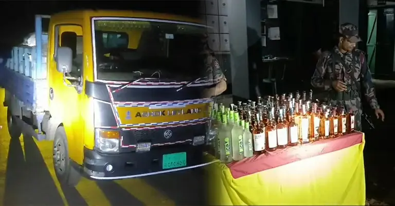 বিজিবির অভিযানে জব্দ ভারতীয় পণ্য ও মদ